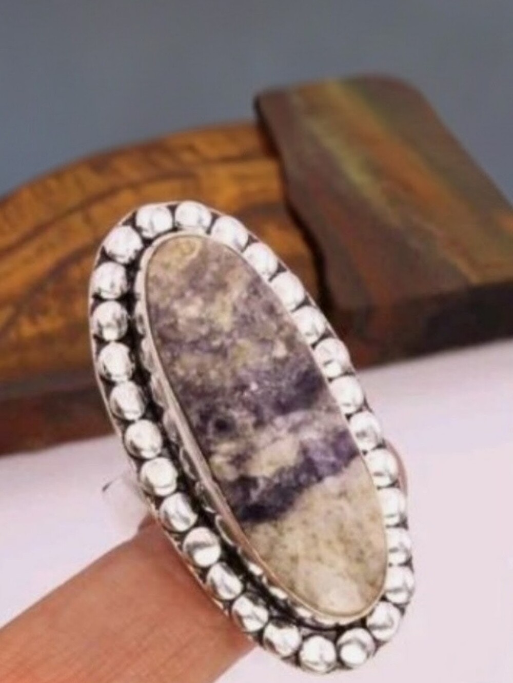 Tiffany Stone Gemstone Jewelry 925 Sterling Silver Handmade Ring
